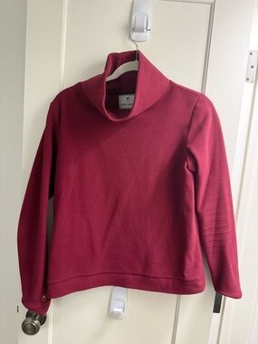 Dudley Stephens Wine Cowl Neck Sweater
